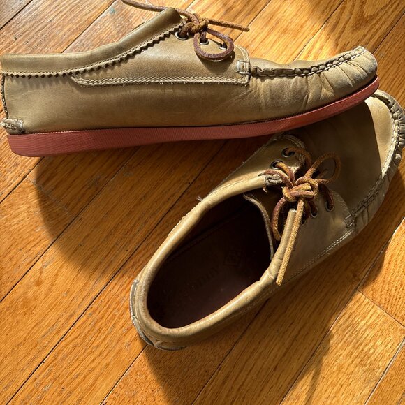 Quoddy Blucher Mocassins Mocs 9.5 Men's USA Handmade - Picture 4 of 16